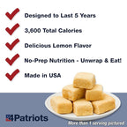 4Patriots 3 1-Week Survival Food Kits + 3 Emergency Food Bar Packs Bundle: 152 Delicious Servings