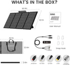 400W Portable Solar Panel for Camping & RV, Durable, Foldable, Waterproof, with Adjustable Stand Case – Perfect for Off-Grid Adventures