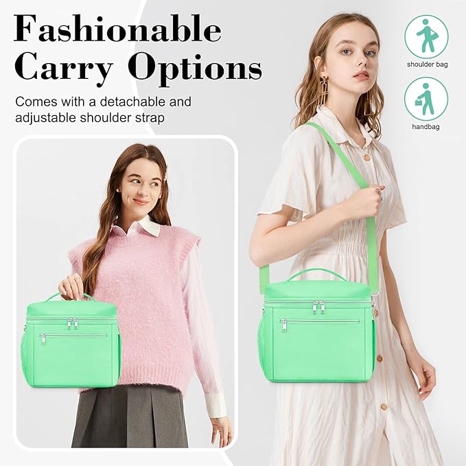DALINDA Lunch Bag Cooler Bag Lunch Box for Women Men, Insulated Leak Proof LunchBox Lightweight for Picnic,Grocery,Beach,Camping,Travel,Work