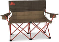 Kelty Loveseat Oversized 2-Person Heavy Duty Folding Camp Chair, Double Seat for Soccer Games, Tailgating, Beach Days (Regular Height/Bungee)