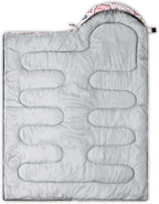 QOOMO Camping Sleeping Bags,3 Season Warm & Cool Weather,Lightweight,Waterproof Sleeping Bags for Adults & Kids,Traveling,and Outdoors,Camping Gear Equipment