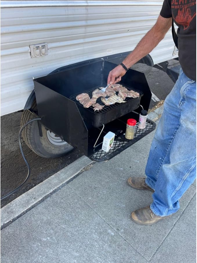 Tire Table Outdoor Stove Windscreen 24" for BBQ, Camping, and Travel with Nylon Cordura Bag Included
