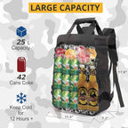Tactical Backpack Cooler,Lunch Backpack for Men Adults Work with Handle，Soft Cooler Backpack Insulated Waterproof Leak Proof