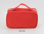 Portable Empty First Aid Kit Bag, Travel Medicine Pouch, Small Medical Bag (Red)