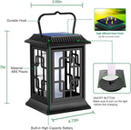 Solar Lanterns Outdoor Waterproof Hanging Solar Lanterns Garden Lights Solar Powered Flame Lights LED Lights for Patio Pathway Deck Yard (2 Pack)