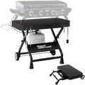 GD3701 Portable Collapsible Grill Stand for GD4002TP & GD4002T, Folding Grill Cart Trolley for Outdoor Cooking Camping, Tailgating & Patio, BBQ Stand Trolley, Black