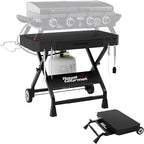 GD3701 Portable Collapsible Grill Stand for GD4002TP & GD4002T, Folding Grill Cart Trolley for Outdoor Cooking Camping, Tailgating & Patio, BBQ Stand Trolley, Black