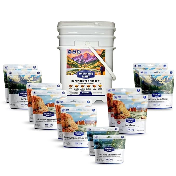 Backpacker's Pantry Backcountry Bucket | 12 Meal Emergency Bucket