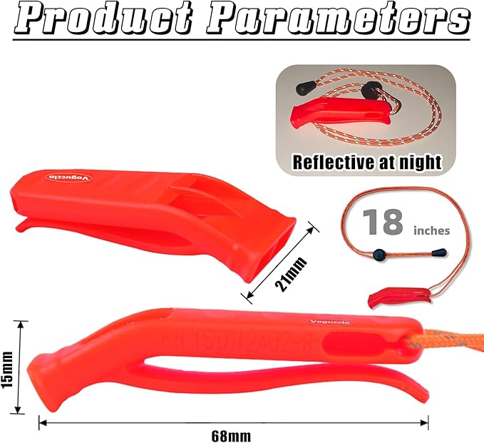 3/4 Pcs Emergency Whistle - Super Loud Survival Whistle with Lanyard for Safety Alert,Boating,Swimming,Kayaking,Hiking,Camping,Hunting,and Rescue Signaling