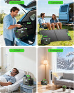 500W Portable Power Station 512Wh, Solar Generator with 60W USB-C PD Output, Built-in BMS 110V Pure Sine Wave AC Outlet Backup Lithium Battery for Outdoors Camping Travel Emergency (Peak 1000W)