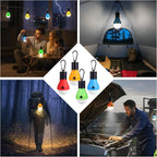 4PCS LED Camping Lantern Set - Portable Tent Lights with Clip Hooks, Camping Lamp, LED Camping Lantern Set, Multi-Color Emergency Camping Lamp for Hiking Backpacking, Party (4PCS)