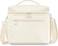 DALINDA Lunch Bag Cooler Bag Lunch Box for Women Men, Insulated Leak Proof LunchBox Lightweight for Picnic,Grocery,Beach,Camping,Travel,Work,Light Beige Cream