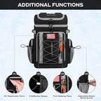 Maelstrom Backpack Cooler,Soft Lightweight Leakproof Cooler Backpack,Men Women 35/50 Can Insulated Cooler Bag,Keeps Hot/Cold for Up to 16 Hours,Perfect for Camping, Beach