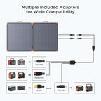 180W Portable Solar Panel N-Type 16BB,25% High Efficiency Foldable Solar Charger for Jackery 1000V2/Ecoflow Delta/Bluetti/Anker Solix,12.3 LBS IP68 Waterproof for RV Camping Off-Grid