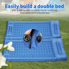 Camping Sleeping Pad, Self-Inflating Sleeping Mats with Pillow,Thick 6.2 Inch Ultralight Sleeping Pad with Built-in Foot Pump for Camping Backpacking Hiking Traveling Tent