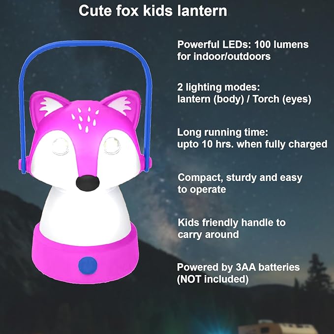 Kids Camping Essentials – LED Kids Lantern and Rechargeable Kids Headlamp Set | Multiple Purposes Kids Nightlight/Flashlight Toys –Holiday, Halloween N Birthday Gifts for Toddlers and Kids (Pink)