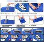 Sleeping Mat | Inflatable Waterproof Outdoor Gear - Self Inflating Sleeping Pad - for Backpacking Tent Hiking Traveling Beach