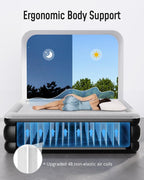 Airefina King Size Air Mattress with Built in Pump, Upgraded 18" Raised King Blow Up Air Mattress 2-4 Persons for Guests & Home, Ideal for Temporary Use, Colchones Inflables Air Bed 800 lbs