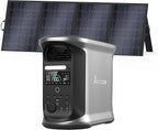 AMPACE Andes 1500 Power Station 2400W(Surge 3600W) Solar Generator with 400W Solar Panel, 1462Wh Solar Power Station, 1800W A-Boost Fast Charging, APP Control, Emergency Power for Home Use