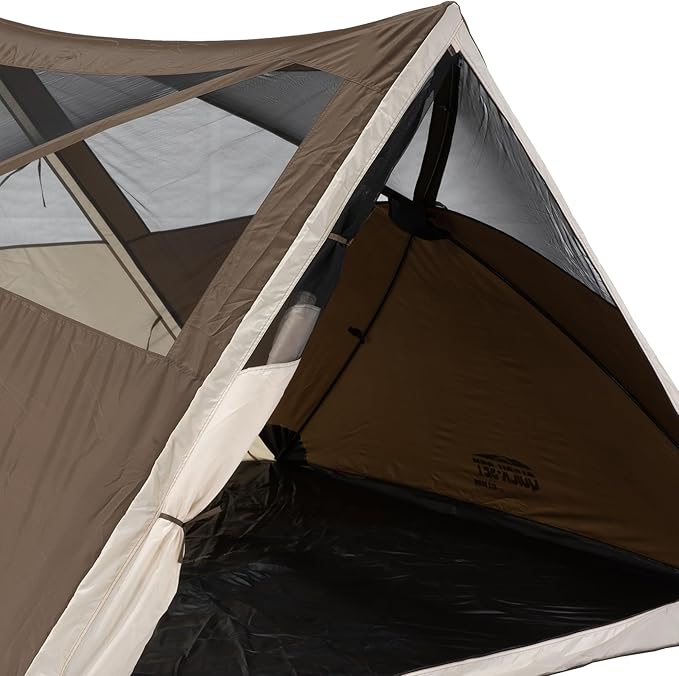 CLAM Quick-Set A-Frame Tent, 8 x 8 Ft Portable Outdoor Hiking Camping Shelter, Apex