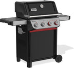 Weber Spirit E-425 Liquid Propane Gas Grill for Outdoor Cooking and BBQ, 4 Burner, Black – Porcelain-Enameled Cast-Iron Grates, 2 Boost Burners &Sear Zone