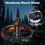 5 PCS Headlamp Holder Mounting Clip Buckle Headlight Flashlight Mount Stand for Slonik and Most Other 22mm -26mm LED Headlamps Flashlight Rechargeable (Not Include Head Lamp)