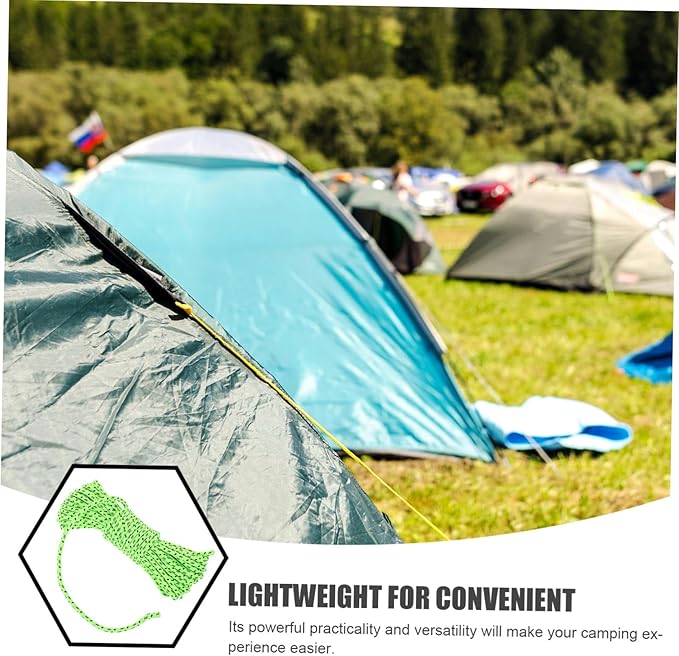 Mipcase 1roll Outdoor Camping Tent Tie Ropes Reflective Windproof Ropes for Lanterns Clothing and Gear Storage Lightweight and for Hiking and Backpacking