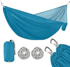Cerulean Camping Gear with 2 Tree Straps Camping Hammock for Yard 114" x 54"