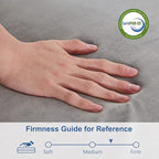 SINWEEK Tri-Folding Mattress with Storage Bag - 4" Foldable Foam Topper Cot Mattress, Guest Bed with Machine Washable Cover & Waterproof Lining, CertiPUR-US Certified (58 x 78 Inch)