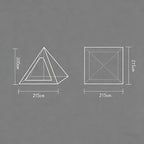 300D Oxford Fabric Pyramid Tent - Waterproof & Windproof Camping Tent for Backpacking & Hiking Trips