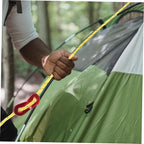 Kisangel 4sets Tent Ropes with Buckle Lightweight Outdoor Canopy Fixing Tools for Camping Hiking and Backpacking Reflective Each