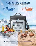 Cooler Bag, 7/16/30 Can Soft Sided Small Portable Insulated Cooling Pack, Everyday Lunch Cooler, Leakproof Ice Chest for Beach, Camping, Travel, Picnic