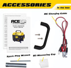 Aceup Energy 1200W Gas Generator, Small Lightweight Generator for Home Use, EPA Compliant
