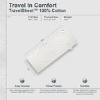 COCOON - Premium - TravelSheet - - Cotton - Monk's Red - Regular