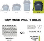 CORE Magnetic Leak Proof Soft Cooler with Waterproof Zipper | Insulated Bag Portable Ice Chest Box | Best Soft Cooler for Food & Beverages for Tailgating, Car Camping, Travel, and Family Beach Picnics