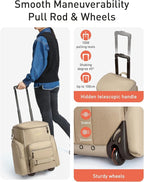 TOURIT Rolling Cooler Backpack: Leakproof Waterproof Insulated 36 Cans Beach Cooler with Wheels and Handle Outdoor Camping Picnic Travel