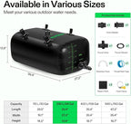 VIVOSUN 240 L/64 Gal Water Storage Bladder, Foldable and Portable Water Tank, Water Storage Bag Containers for RV, Camping, Garden, Irrigation, Drought Resistance, Firefighting