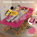 Slendor XXL Folding Camping Cot for Adults with Mattress Pillow Carry Bag, 32 inch Extra Wide Portable Sleeping Cot, 900LBS Support Outdoor Cot Bed for Office Nap Beach Travel RV