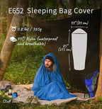 Litume Bivy Sack Sleeping Bag Cover – Waterproof Mummy-Style, Compact & Lightweight Shelter for Stealth Camping Backpackers Wild bushcraft Equipment Outdoor Survival