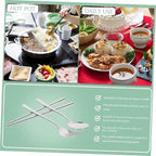 1 Set Set Fork Spoon Chopsticks Stainless Chopsticks Stainless Steel Spoon Stainless Steel Utensils Set Chopstick Holder Spoons and Forks Set Travel Utensils Chopstick Rest
