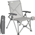 SUNNYFEEL Folding Camping Chair Heavy Duty Ergonomic Chairs Support 500lbs with Adjustable Breathable High Back Support and Cup Holder, Aluminum Frame for Fishing, Camp, Beach, Lawn, RV, Patio