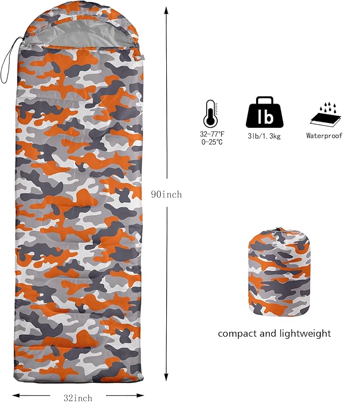 HOSIMA Butterfly Sleeping Bags for Adults and Kids for Camping,Black Gothic Ultralight Sleeping Bag for Cold Weather Summer.