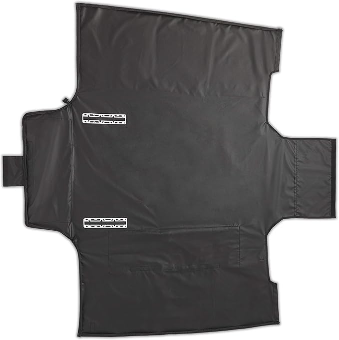 Weber Traveler Cargo Protector Grill Cover, Black – Form‑Fitted Grease‑Resistant Cover with Tool Storage Pockets, Heavy-Duty & Water Resistant for Easy Transport