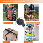 Premium Utility Straps with Quick Release Buckle Adjustable Short Nylon Tie Down Straps for Backpack Tactical Lashings Camping Gear Sleeping Bag Mattress Conveyor Belt Luggage