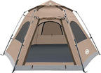 ADSMART Instant Tents for Camping 2/3/4/5 Person Tent Waterproof Easy Setup Sets Up Backpacking Tents with Carry Bag for Outdoor Hiking