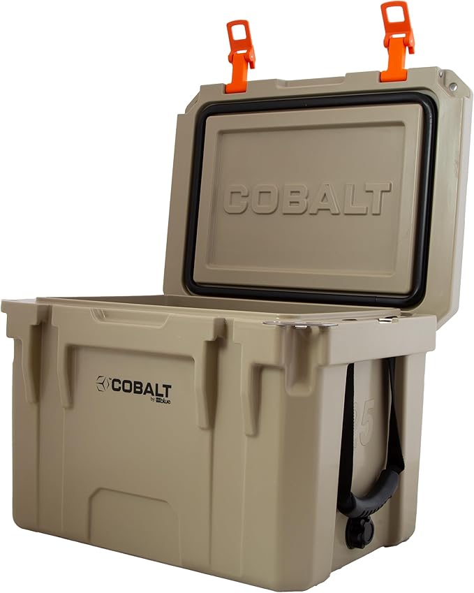 Cobalt 25 Quart Roto-Molded Super Ice Cooler | Large Ice Chest Holds Ice Up to 3 Days |