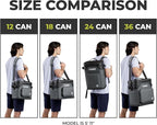 CORE Magnetic Leak Proof Soft Cooler with Waterproof Zipper | Insulated Bag Portable Ice Chest Box | Best Soft Cooler for Food & Beverages for Tailgating, Car Camping, Travel, and Family Beach Picnics