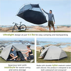 ATEPA Voyage 1-2 Person Backpacking Tent, 4 Season Ultralight Camping Tent, 4000mm Waterproof Double Layer Cold Wearther Easy Set Up Tent for Family Camp Hiking Hunting Outdoor Mountaineering Travel