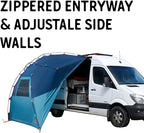 Kelty Highroads Overlanding Shelter - Universal Mount Car Camping Tent with Large Zippered Entry, Aluminum Frame, Adjustable Walls and Windows, UV Protection, Rainproof, Stuff Duffel Included, 2024