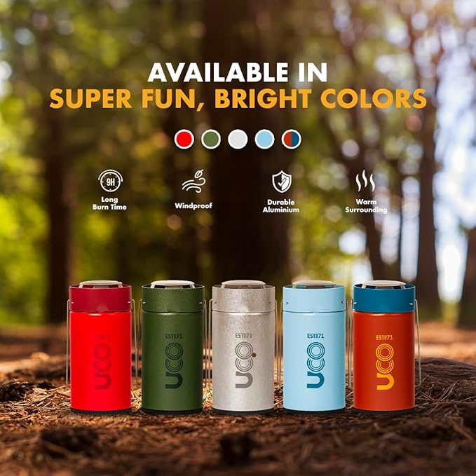 UCO Original Candle Lantern Value Pack with 4 Candles and Storage Bag, Original Collapsible Candle Lantern for Camping & Emergency Preparedness